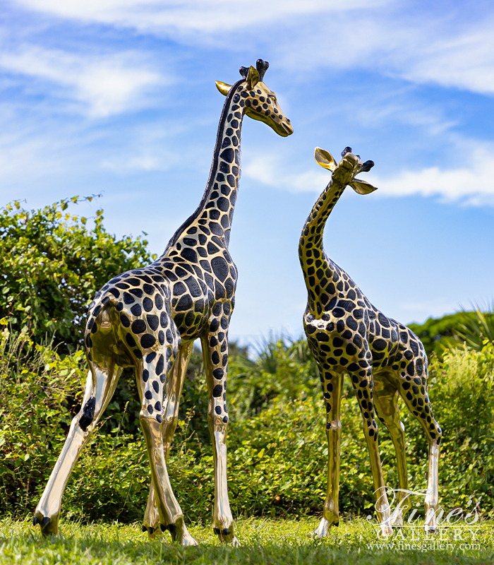 Bronze Statues  - Large Giraffe Pair - BS-495